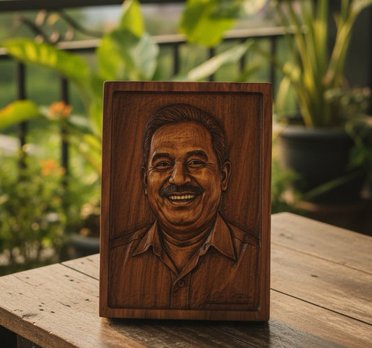 Customise your own Wooden Engraved craft medium size Frame