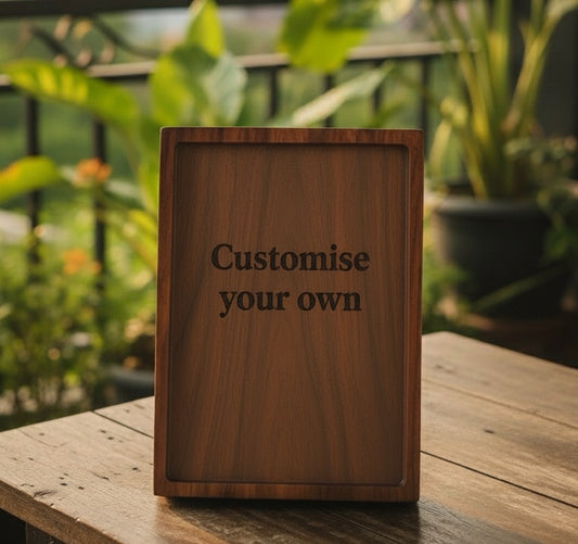 Customise your own Wooden Engraved craft medium size Frame